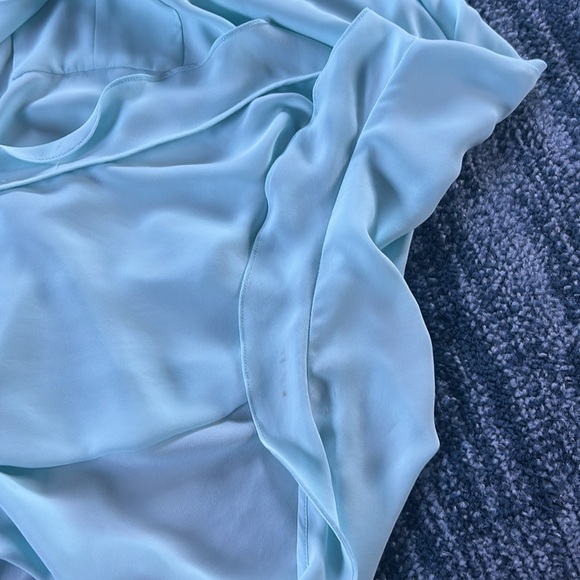 Flowy BCBGMAXAZRIA top in aqua, size M/L - Picture 13 of 14